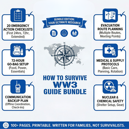 How to Survive WW3 Bundle | Family Survival Guide Kit PDF